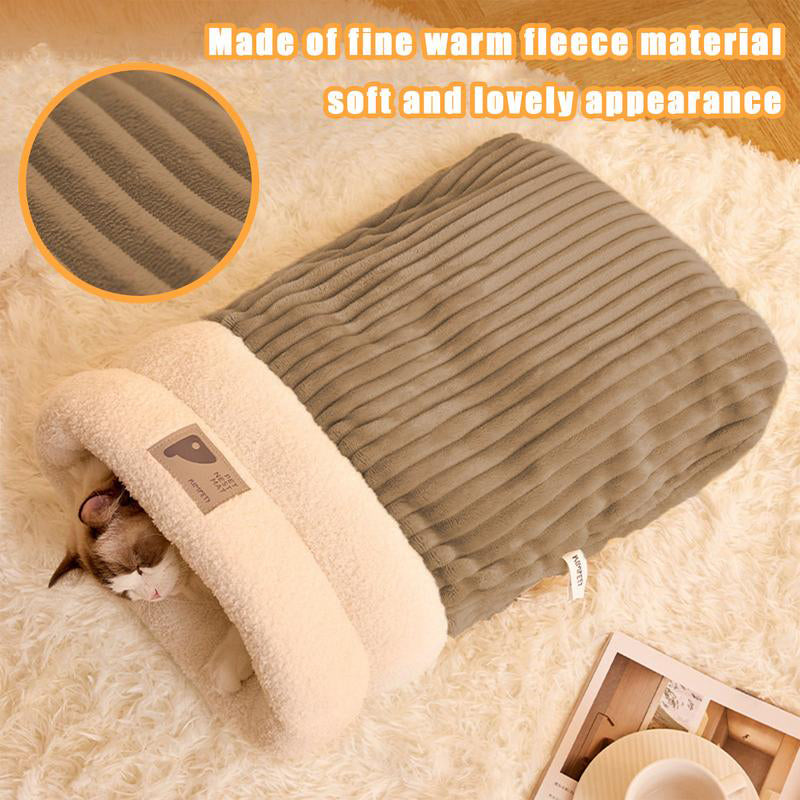 Cozy Plush Cat Sleeping Bag