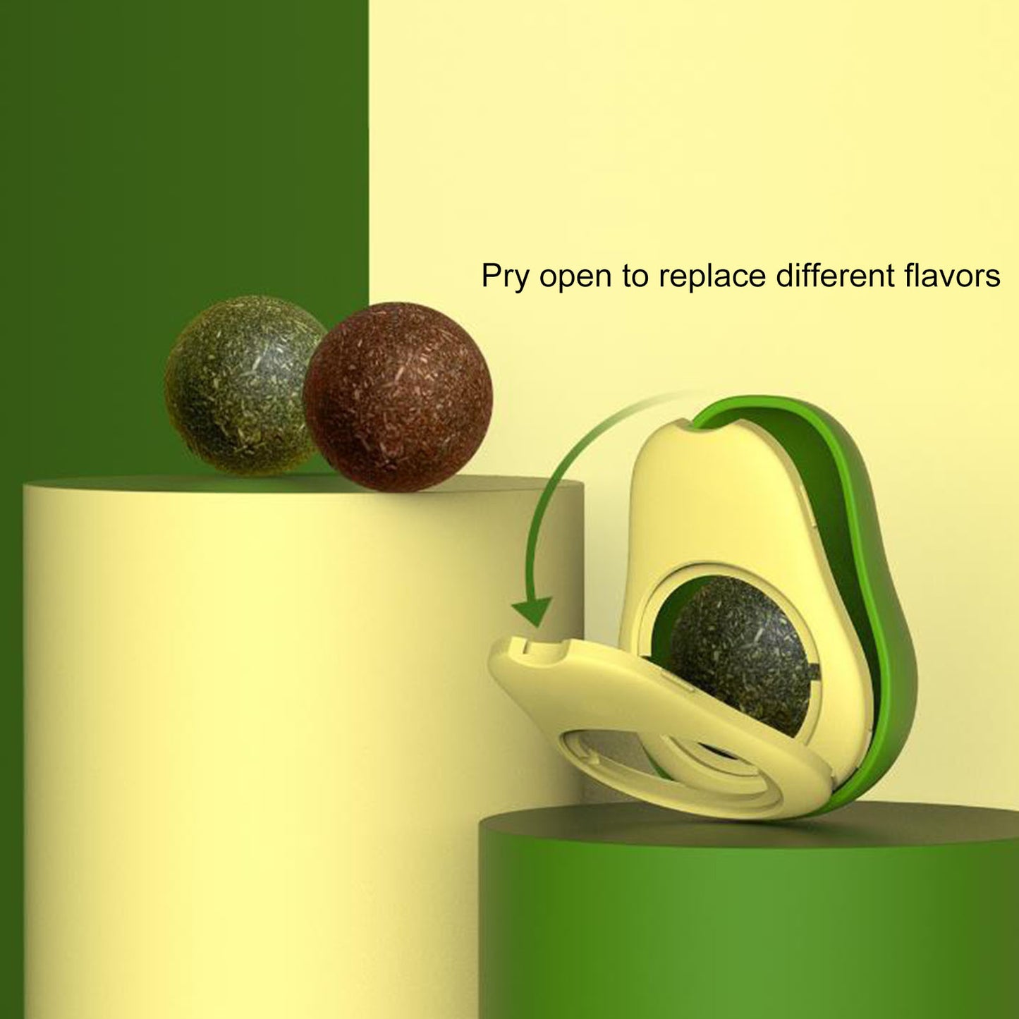Cute Avocado Cat Toy