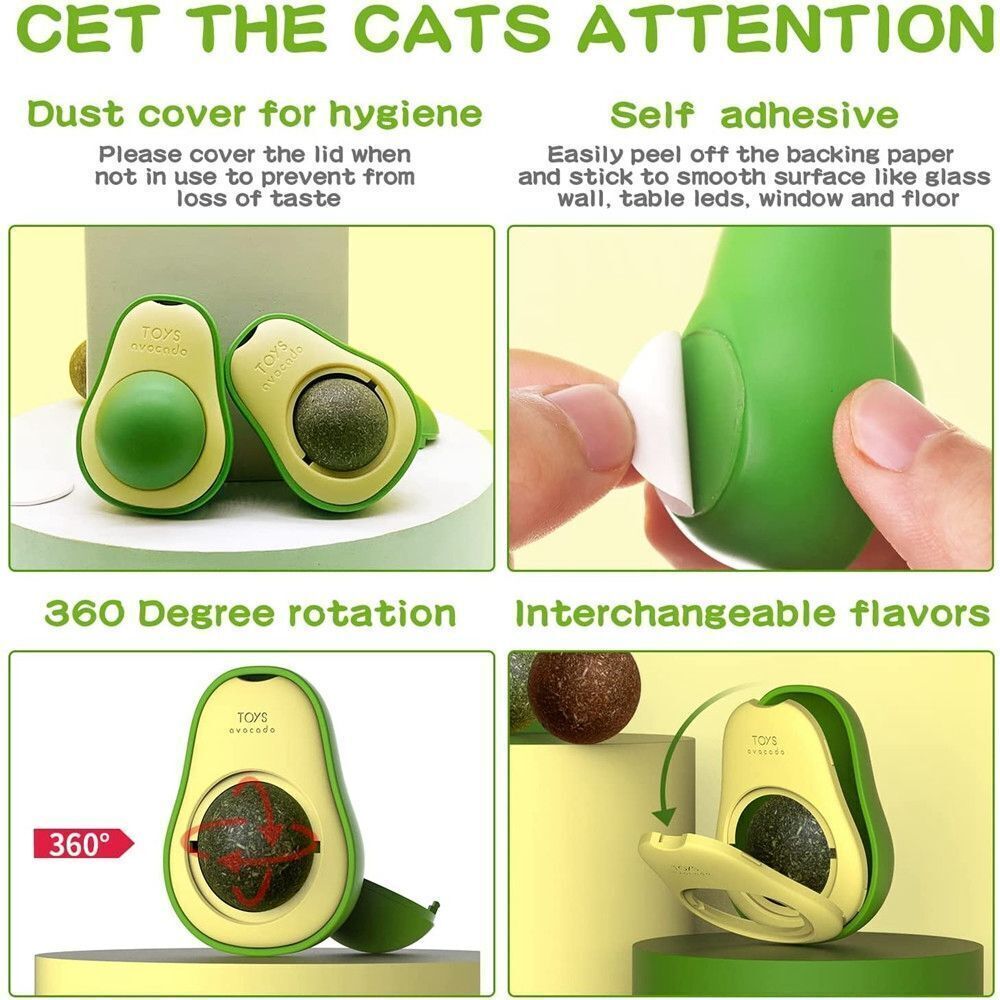 Cute Avocado Cat Toy
