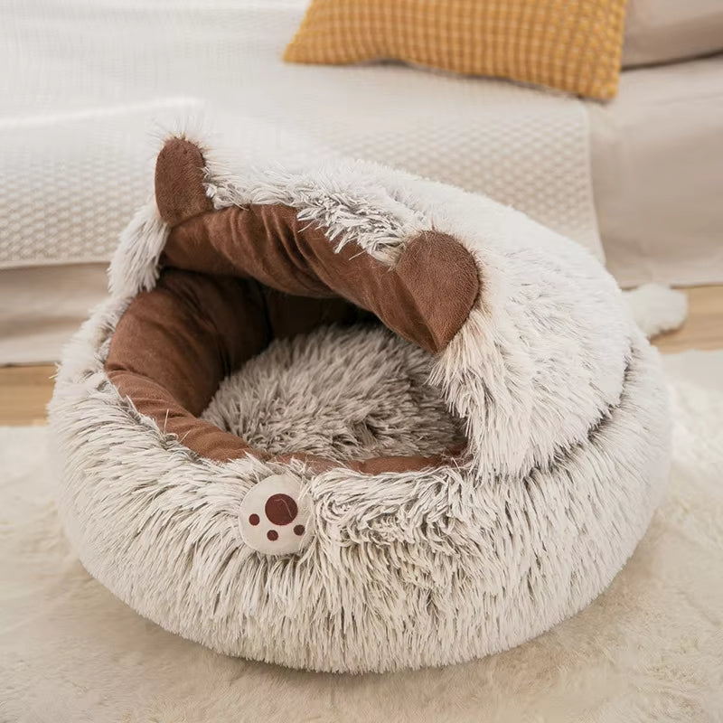 Soft Plush Cat Bed