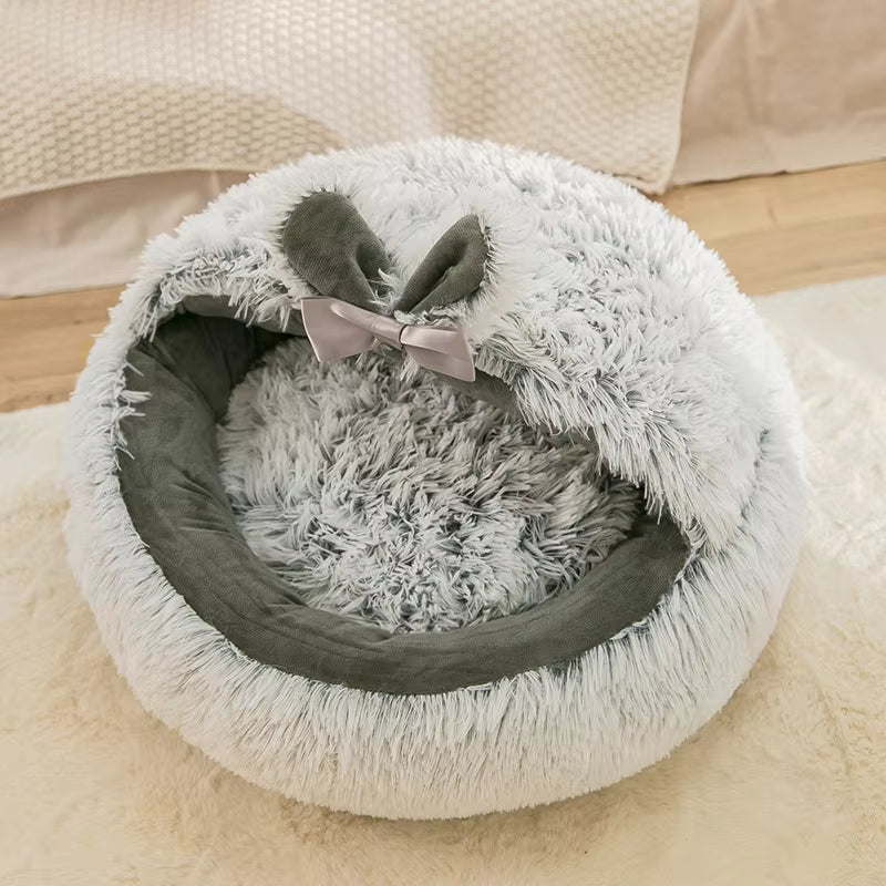 Soft Plush Cat Bed