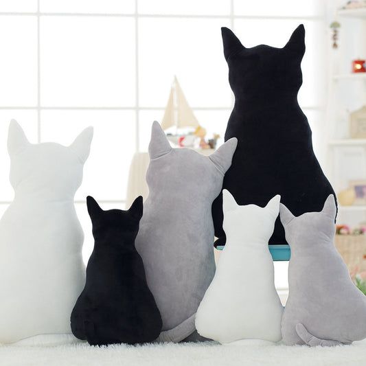 Soft  Cat Silhouette Cushions