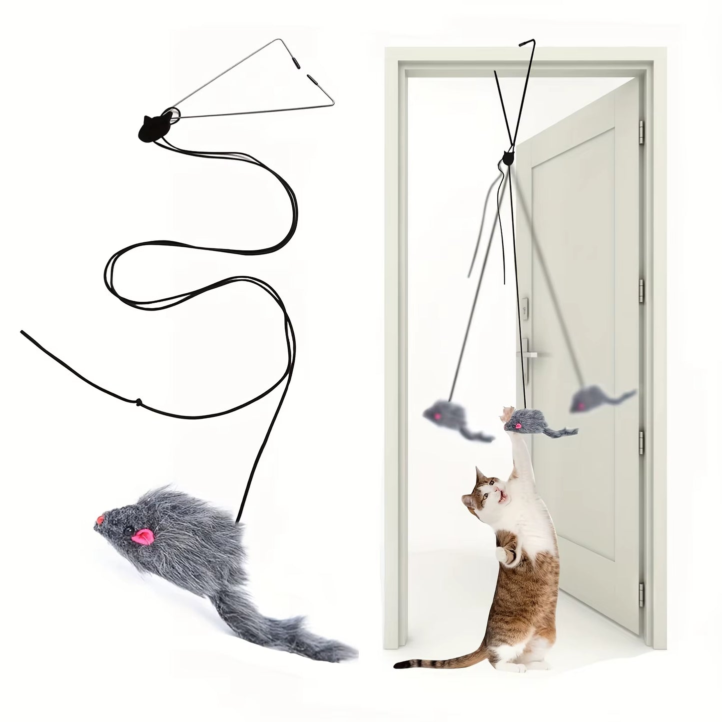 Door Hanging Cat Toy Stress Relieve Living Omdoor Hanging Toy for Living Room Hanging Kitten