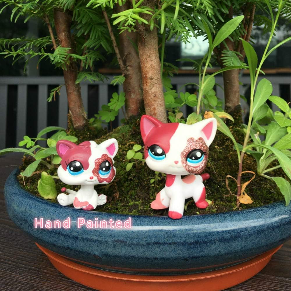 Custom-Made Baby Kitty Pet Shop Toy Short Hair Cat Mini Bobble Head Animal Figure 1 Inch Kitten