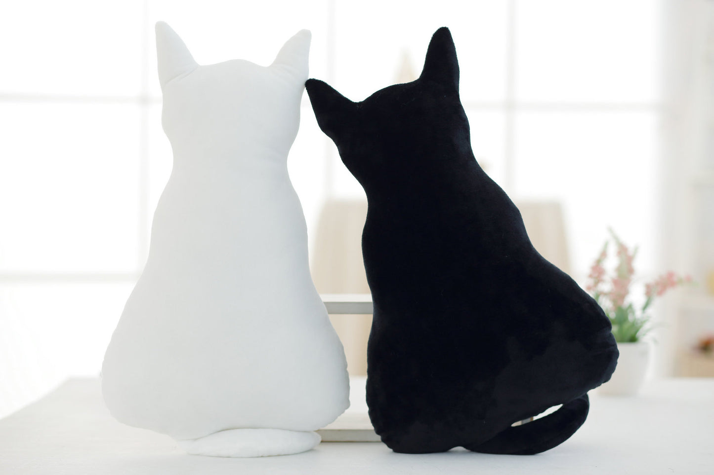 Soft  Cat Silhouette Cushions