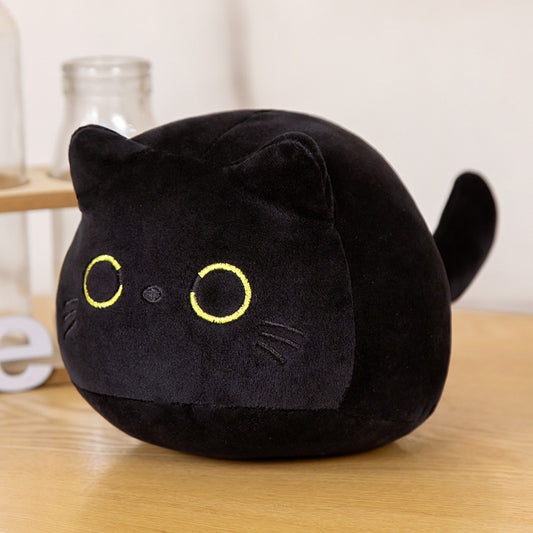 Cute Cat Pillow-Black