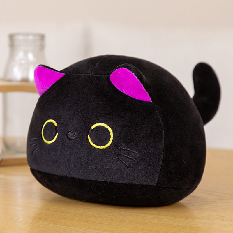 Cute Cat Pillow-Black